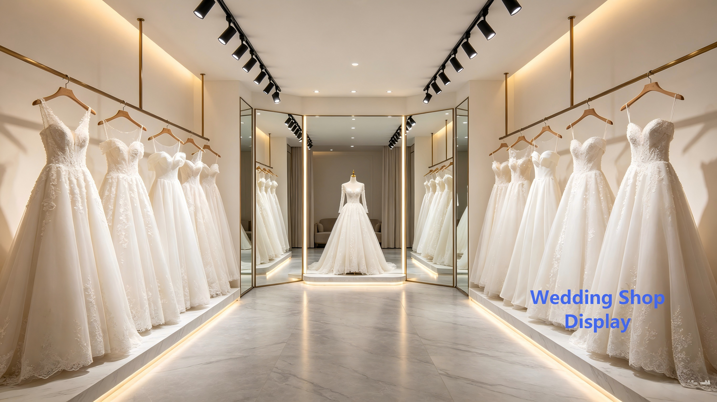 Wedding shop track light