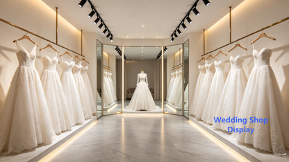 Wedding shop track light
